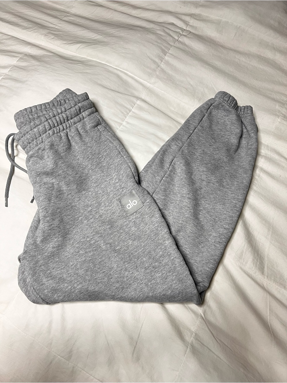 Sold! on Ⓜ️  ALO Yoga  Light Gray Fleece Joggers